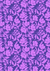 Romantic Floral  pattern with leaves