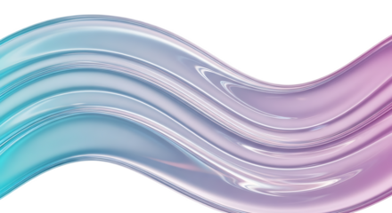 Abstract wave with gradient of blue to purple and silver lines on a black background image