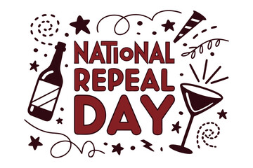 NATIONAL REPEAL DAY vector illustration isolated on white background
