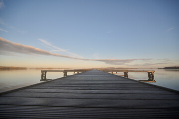 pier at sunset