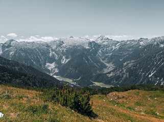 Dramatic High-Alpine Panorama into a Valley of the Radst&auml;dter Tauern, Austria