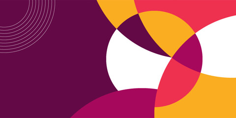 Abstract background bright circles geometric design.