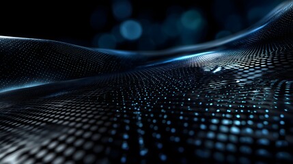 Modern tech dots fading to blank