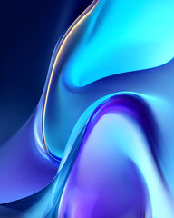 Abstract Blue Wave Design