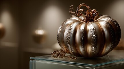 Seasonal metallic pumpkin gallery