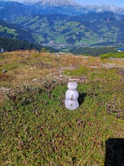 Unexpected September Snowman: High Alpine Contrast Above Wagrain, Austria
