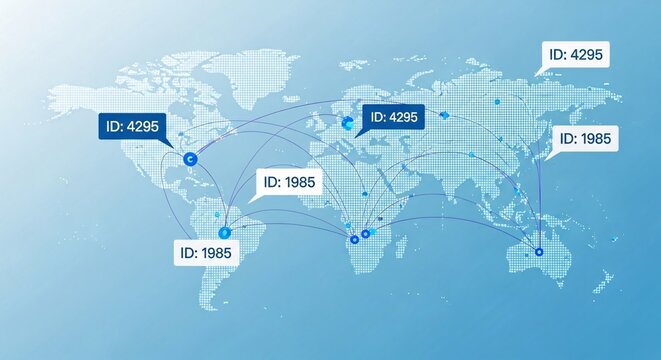 Global networking connections across continents, ideal for illustrating international business expansion, data transfer, and worldwide communication networks for your next project - Powered by Adobe