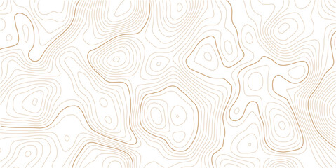 Topographic Contour Art in the Style of Classic Surveyor Maps with Rustic Linework, Organic Earth Tones, and a Strong Connection to Natural Geography. Vector  Illustration