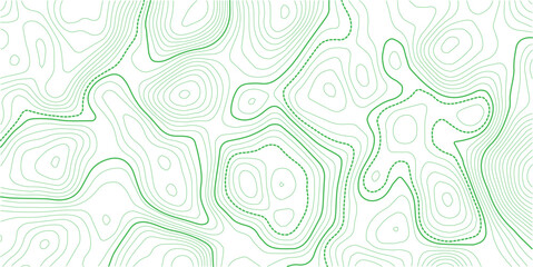 Topographic map background concept. Topo contour map. Rendering abstract illustration.. Vector  Illustration