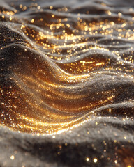 Sparkling Abstract Surface with Shimmering Particles