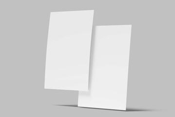 A4 Flyer Mockup Design Blank