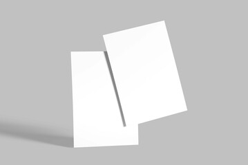 A4 Flyer Mockup Design Blank