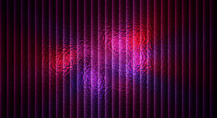 Abstract Vertical Blinds Illuminated by Vibrant Red and Purple Hues