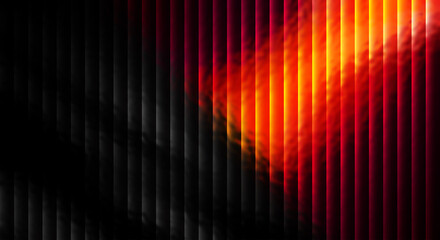 Fiery Abstract Vertical Stripes with Smoky Red and Orange Hues