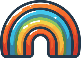 Obraz premium かわいい虹のイラスト