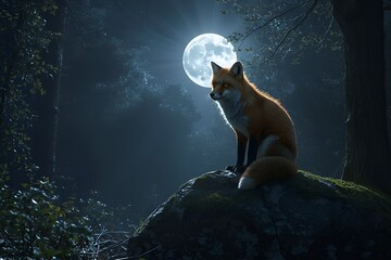 The Wild Fox and the Mysterious Forest Realm