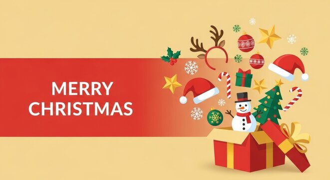 Festive christmas celebration with gifts and decorations for holiday cheer