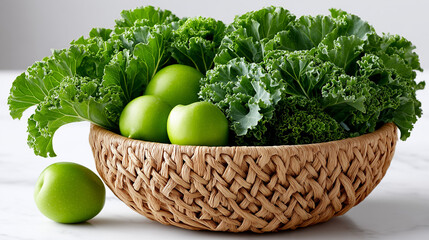 fresh vegetable in a wicker basket