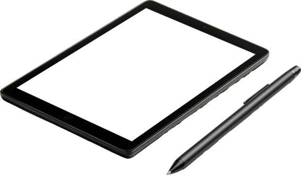 tablet with stylus pen 
