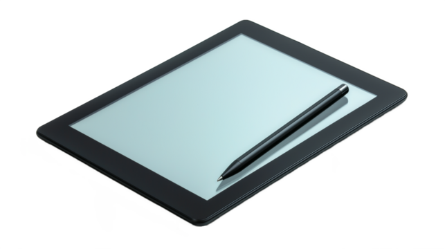 tablet with stylus pen 