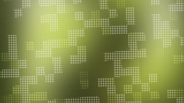 Olive green digital grid pattern background with glowing lines and geometric blocks Ideal for technology themes futuristic poster design and global celebration graphics like New Year or tech events