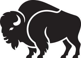 Lion silhouette vector illustration in black and white