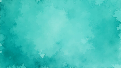 Abstract Soft Teal & Turquoise Watercolor Wash Background. Aqua Blue Gradient Texture for Serene Design, Digital Wallpaper & Calming Wellness Graphics.