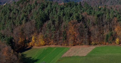 Aerial drone photo capturing the natural beauty of Slovenia. Scenic landscapes, forests, rivers, and mountains showcasing the country’s diverse and pristine environment.default