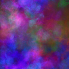 Obraz premium Vibrant Abstract Cosmic Nebula Background with Pink Purple and Blue Light