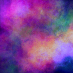Abstract Background Texture of Vibrant Purple and Pink Nebula