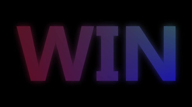 win none text with light burst effect on a dark blue background with sparkles