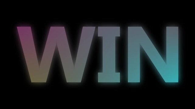 win none text with light burst effect on a dark blue background with sparkles