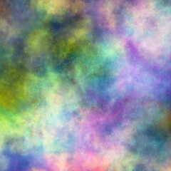 Psychedelic Cosmic Dust and Nebula Background Texture