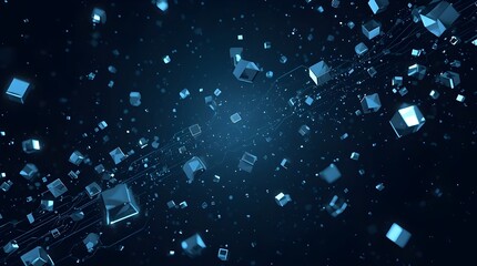 Generative AI- fiber optics background with lots of light spots