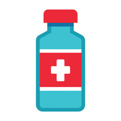 Obraz premium Medicine Bottle Vector Illustration ? Cartoon, Clipart & Line Art Design.eps