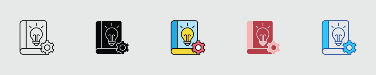 Knowledge Base Multiple Style Icon