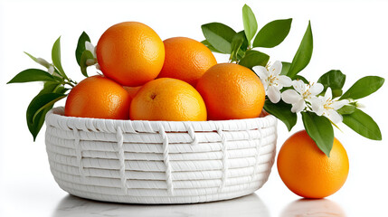 oranges of basket