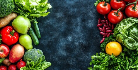 Fresh vegetables with mushrooms and black beans. Organic food.