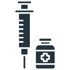 Syringe Glyph Icon