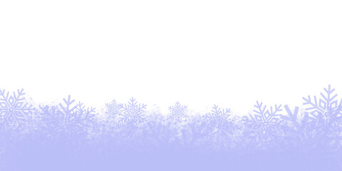 PNG Light purple snow pile with varied snowflakes forming a winter seasonal design element