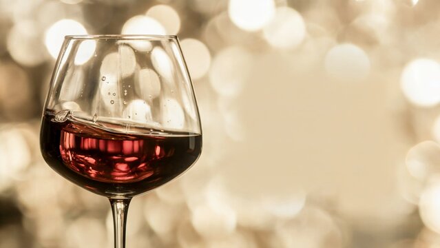 red wine glass with bokeh lights background, red wine glass with bokeh lights background, red wine glass with bokeh lights background in luxury romantic setting