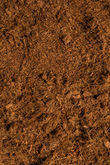 Coconut substrate background.