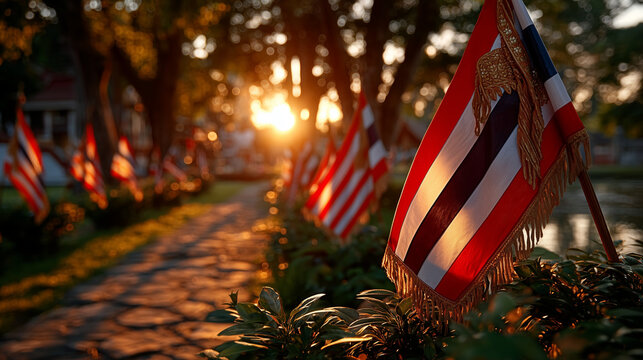 Thai flags 