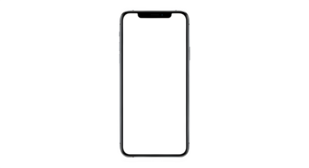 Sleek modern smartphone displaying a subtle gradient on a black background