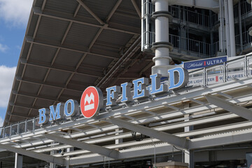 Fototapeta premium BMO Field, a stadium, located at 170 Princes' Blvd, Exhibition Place, Toronto