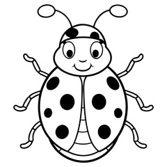 vector illustration of a ladybug