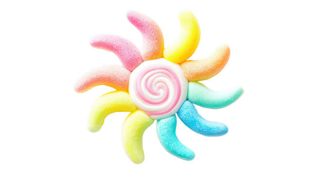 Sun pastel colors showing soft warm gradient tones with gentle artistic texture and minimal abstract detail isolated on white background