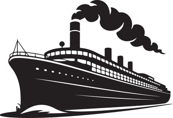 Black silhouette of flashlight isolated on white background, vector illustration