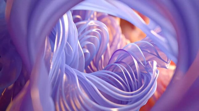 Surreal Shape Metamorphosis: Ethereal Digital Transformation

