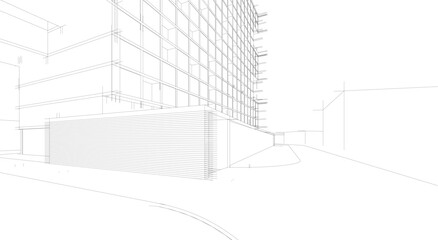 architecture building 3d 